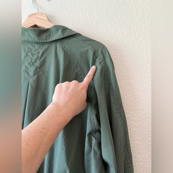 SOLD______Vintage 100% Cotton Button Front Long Sleeve Maxi Shirt Dress Size 18 - Picture 12 of 12